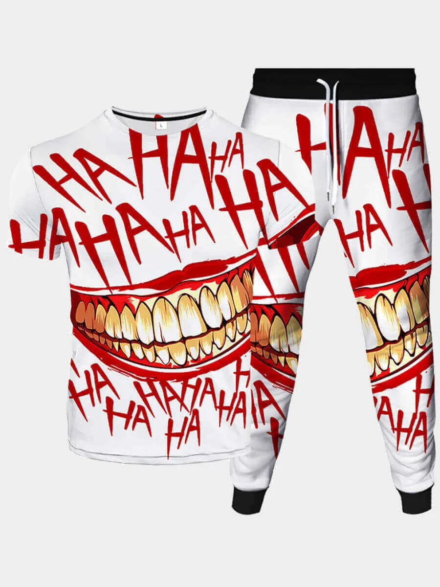 Men's Grin Printed Pant Set