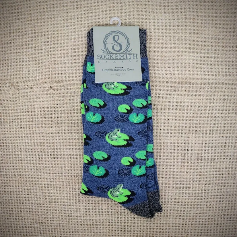 Men's Lily Pads Bamboo Socks