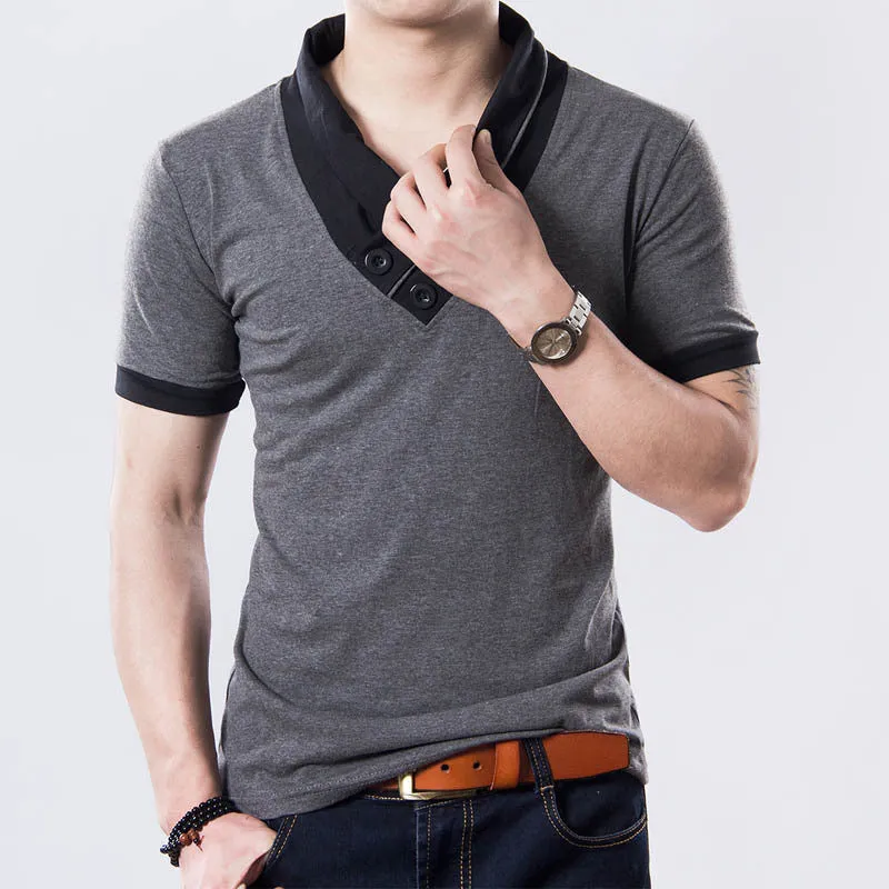 Men's Luxury Stylish Casual Skinny Shirt Slim Fit Shirts Short Sleeve Men Shirt