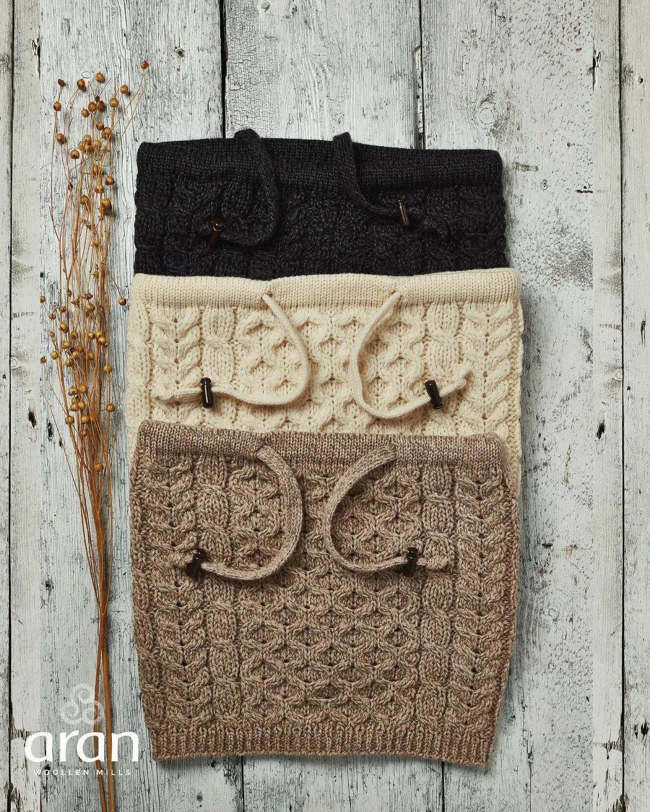 Men's Merino Wool Neckwarmer by Aran Mills - 4 Colours