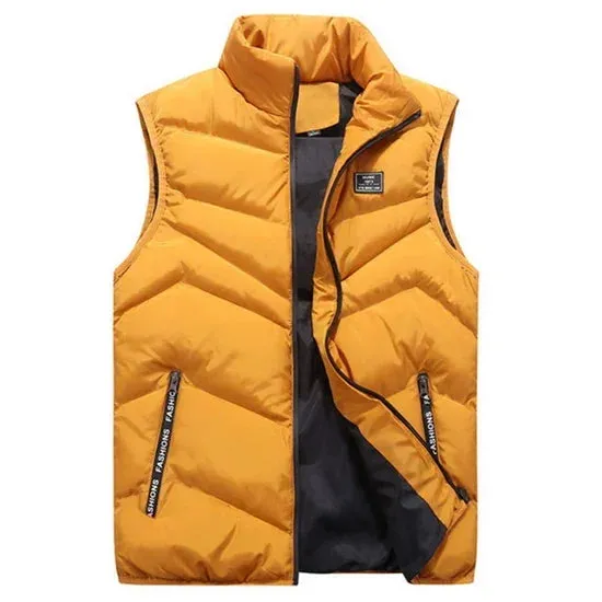 Men’s Plus Size Cotton Thicken Winter Vest – 7XL 8XL Warm Sleeveless Jacket for Men