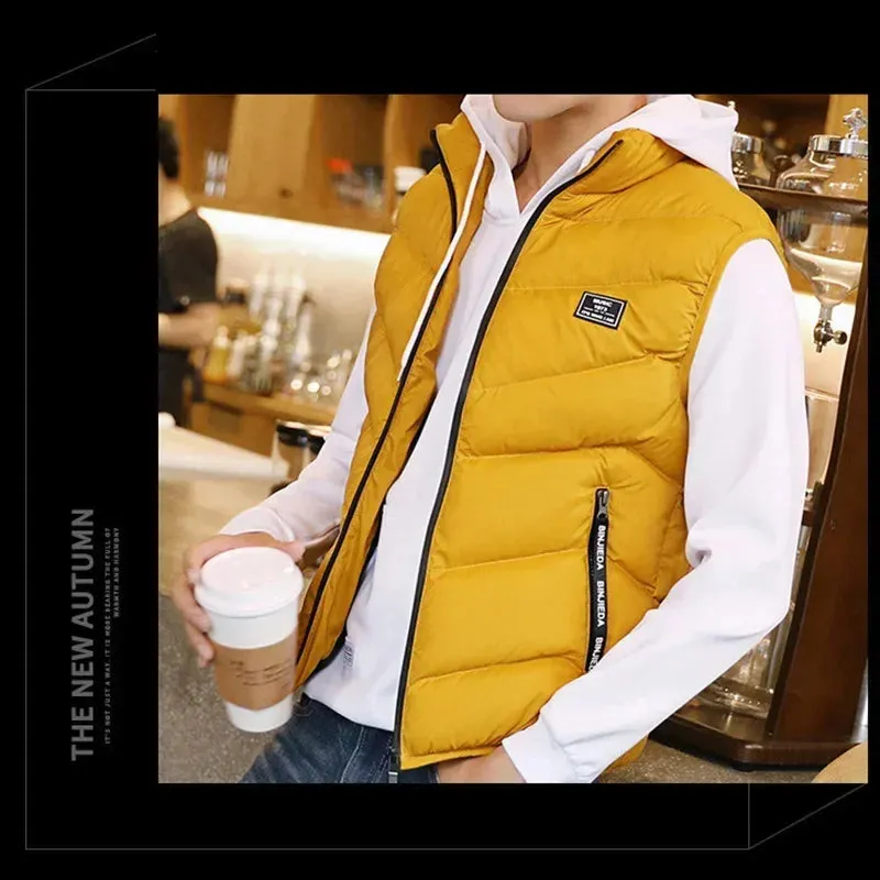Men’s Plus Size Cotton Thicken Winter Vest – 7XL 8XL Warm Sleeveless Jacket for Men