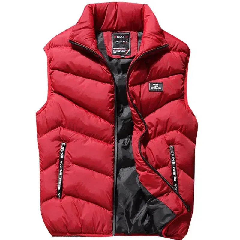 Men’s Plus Size Cotton Thicken Winter Vest – 7XL 8XL Warm Sleeveless Jacket for Men