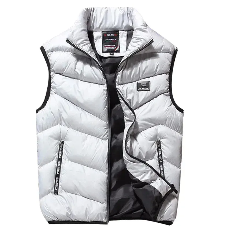 Men’s Plus Size Cotton Thicken Winter Vest – 7XL 8XL Warm Sleeveless Jacket for Men