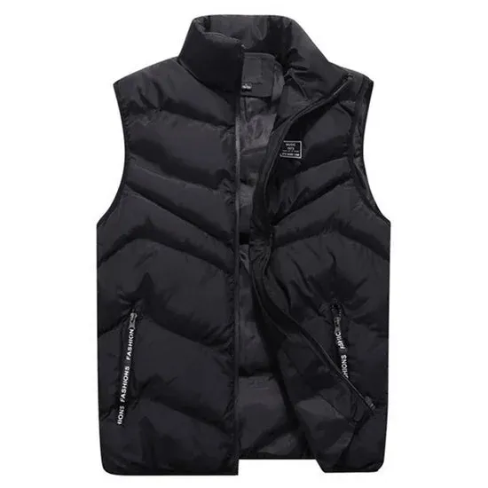 Men’s Plus Size Cotton Thicken Winter Vest – 7XL 8XL Warm Sleeveless Jacket for Men