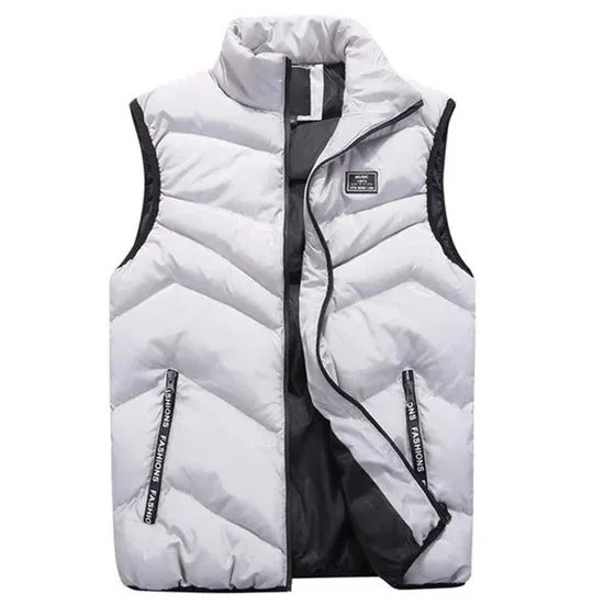 Men’s Plus Size Cotton Thicken Winter Vest – 7XL 8XL Warm Sleeveless Jacket for Men