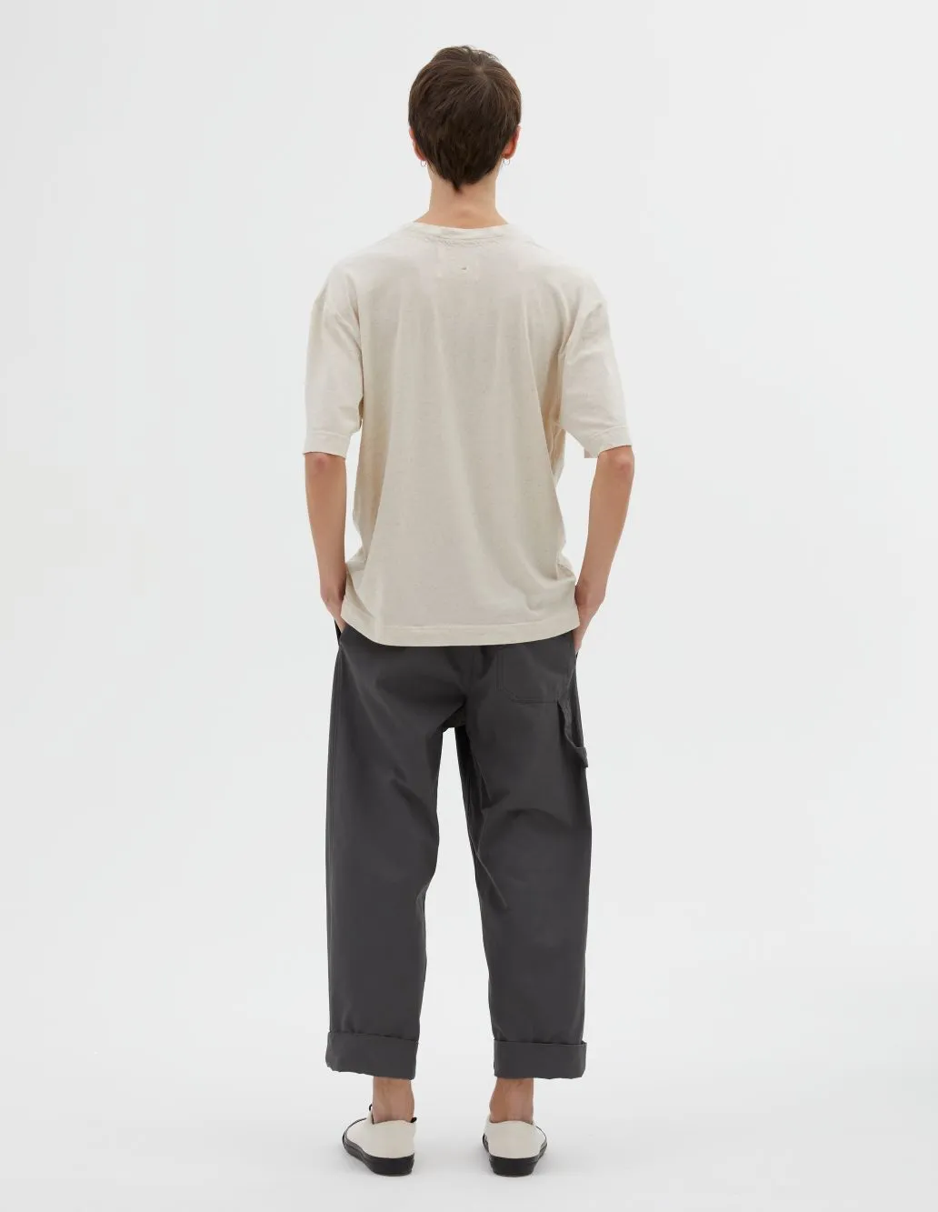 MHL Simple T-Shirt Linen Jersey Natural