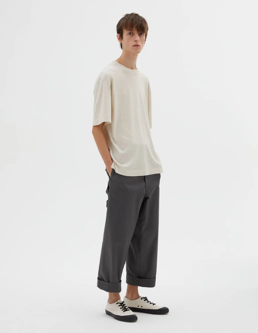 MHL Simple T-Shirt Linen Jersey Natural