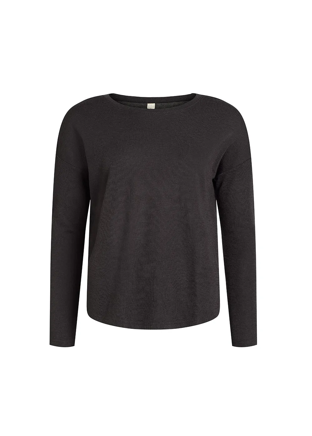 Mibe wool box T-shirt - almost black