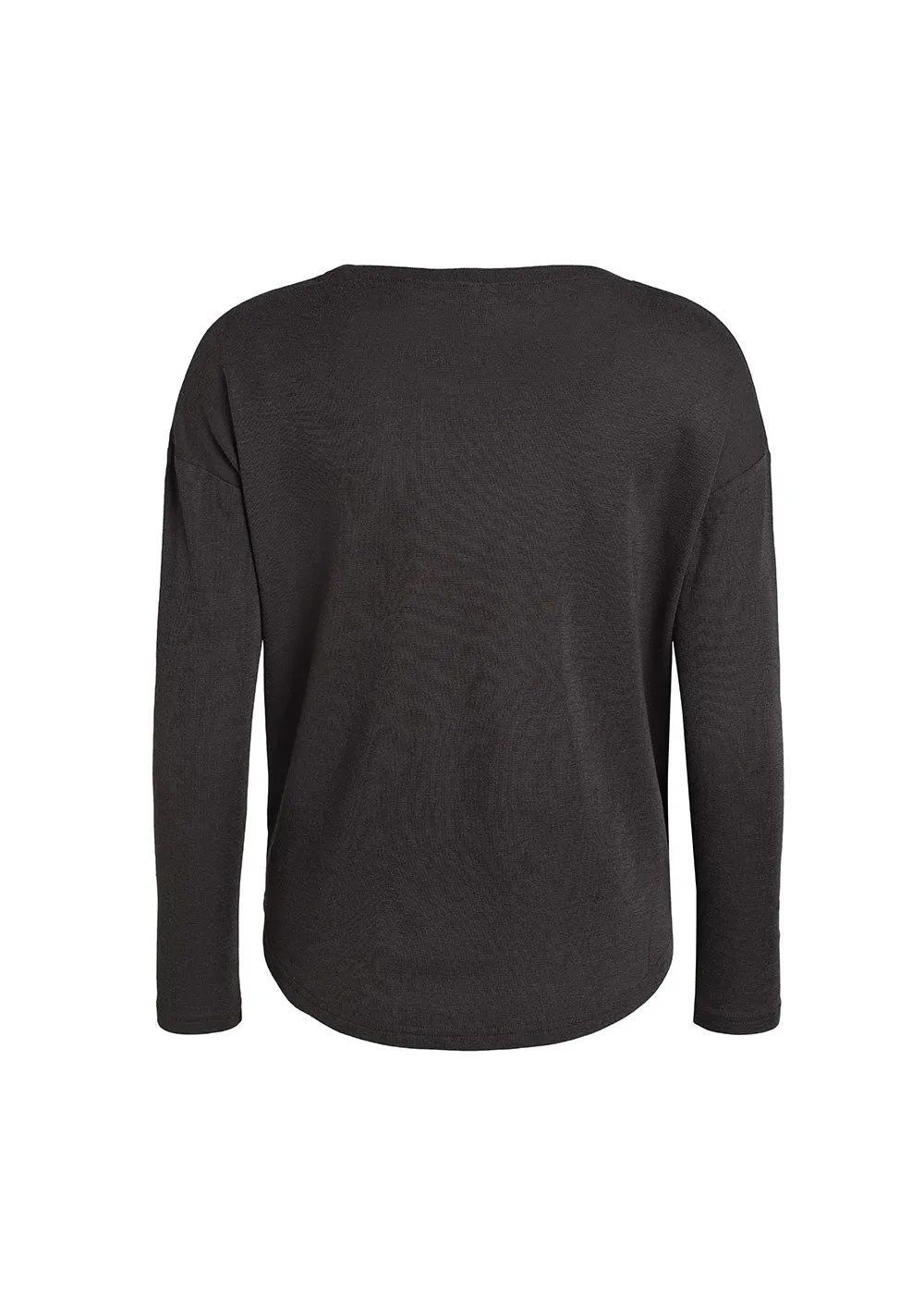 Mibe wool box T-shirt - almost black