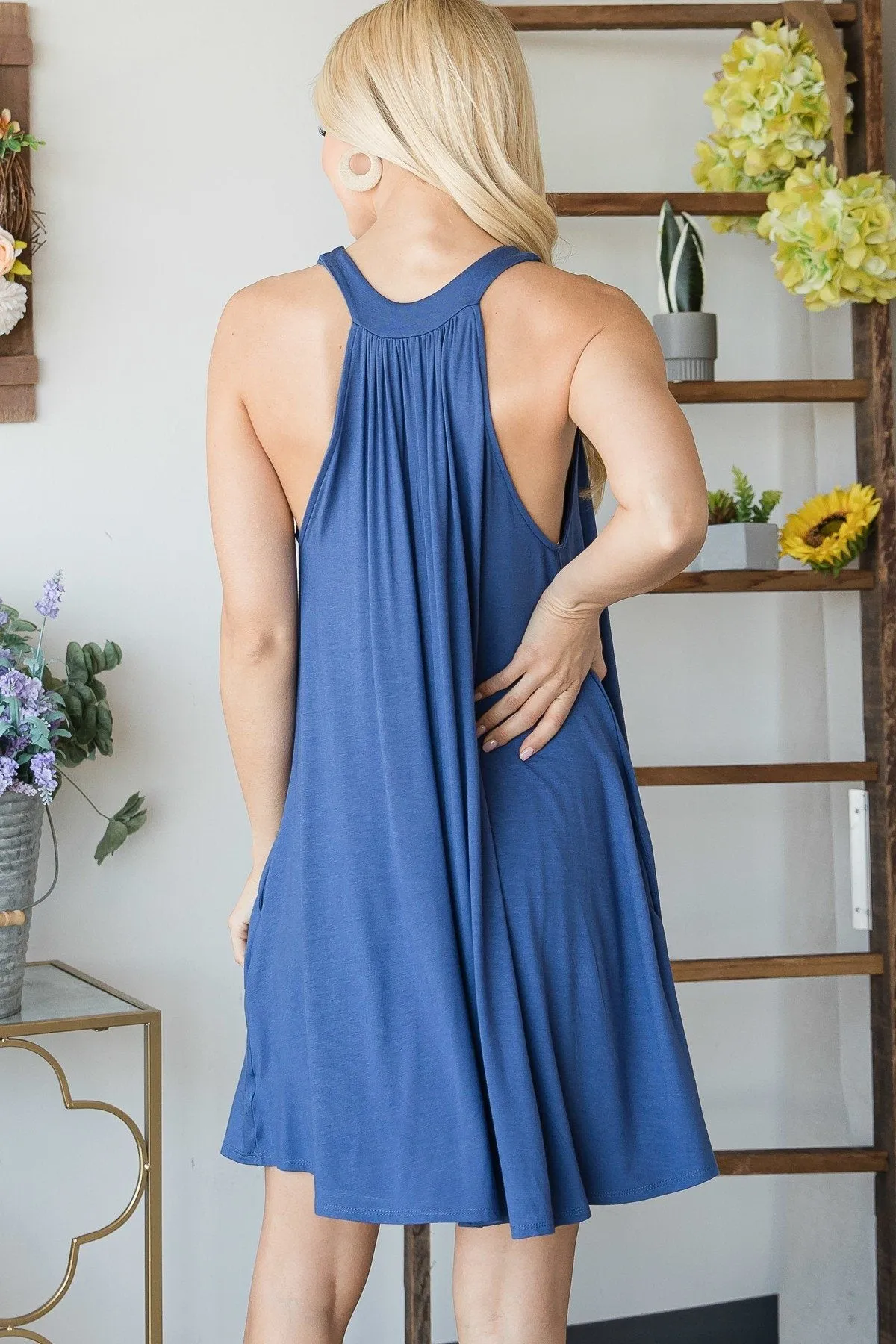 Minimal Sleeveless Mini Dress