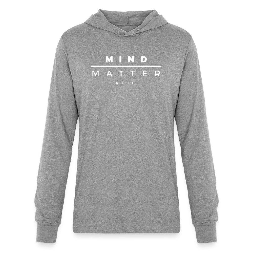 MM Athlete White- Unisex Long Sleeve Hoodie Shirt