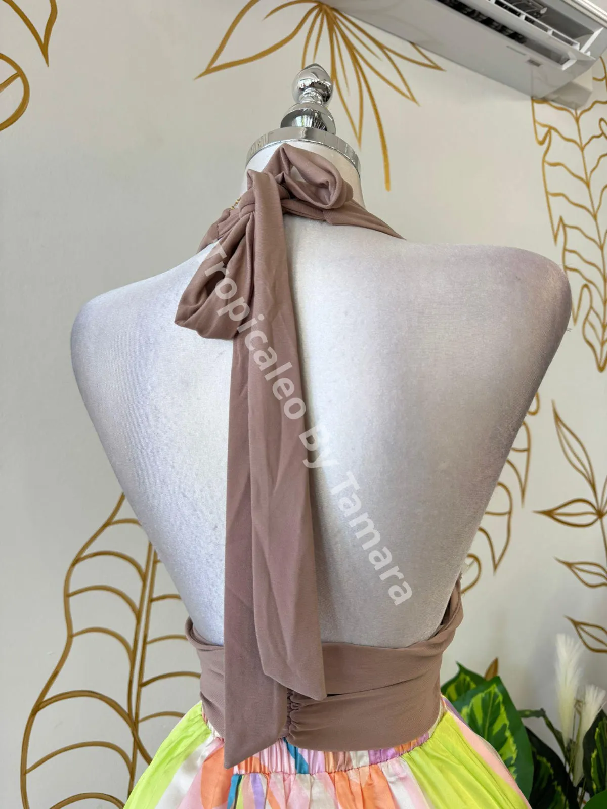 Mocha Glamour Halter Top