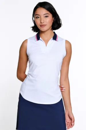 Monroe Sleeveless Polo