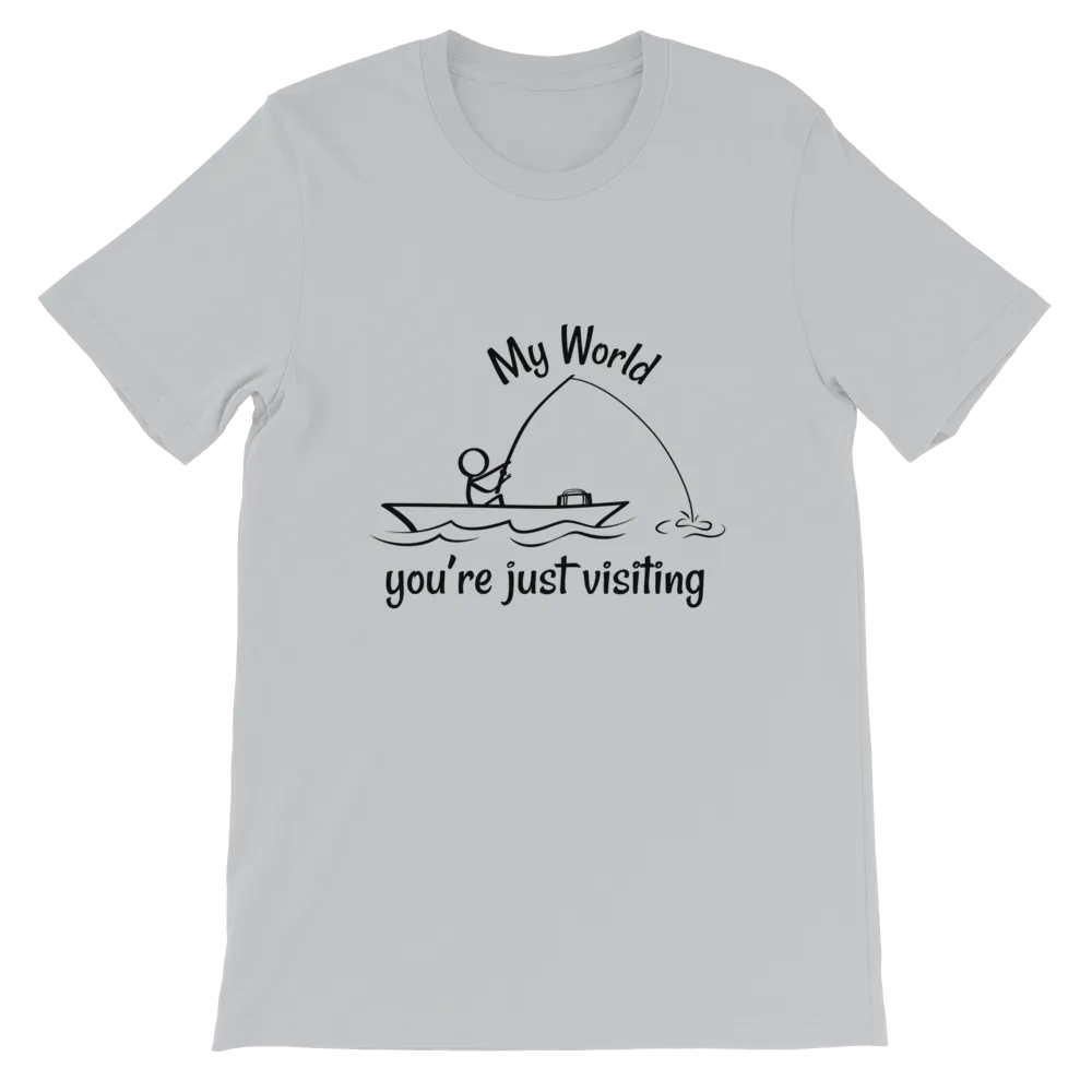 My World, Short-Sleeve Unisex Adult T-Shirt-Black Text
