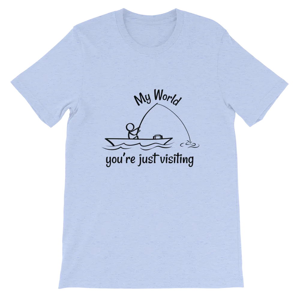 My World, Short-Sleeve Unisex Adult T-Shirt-Black Text