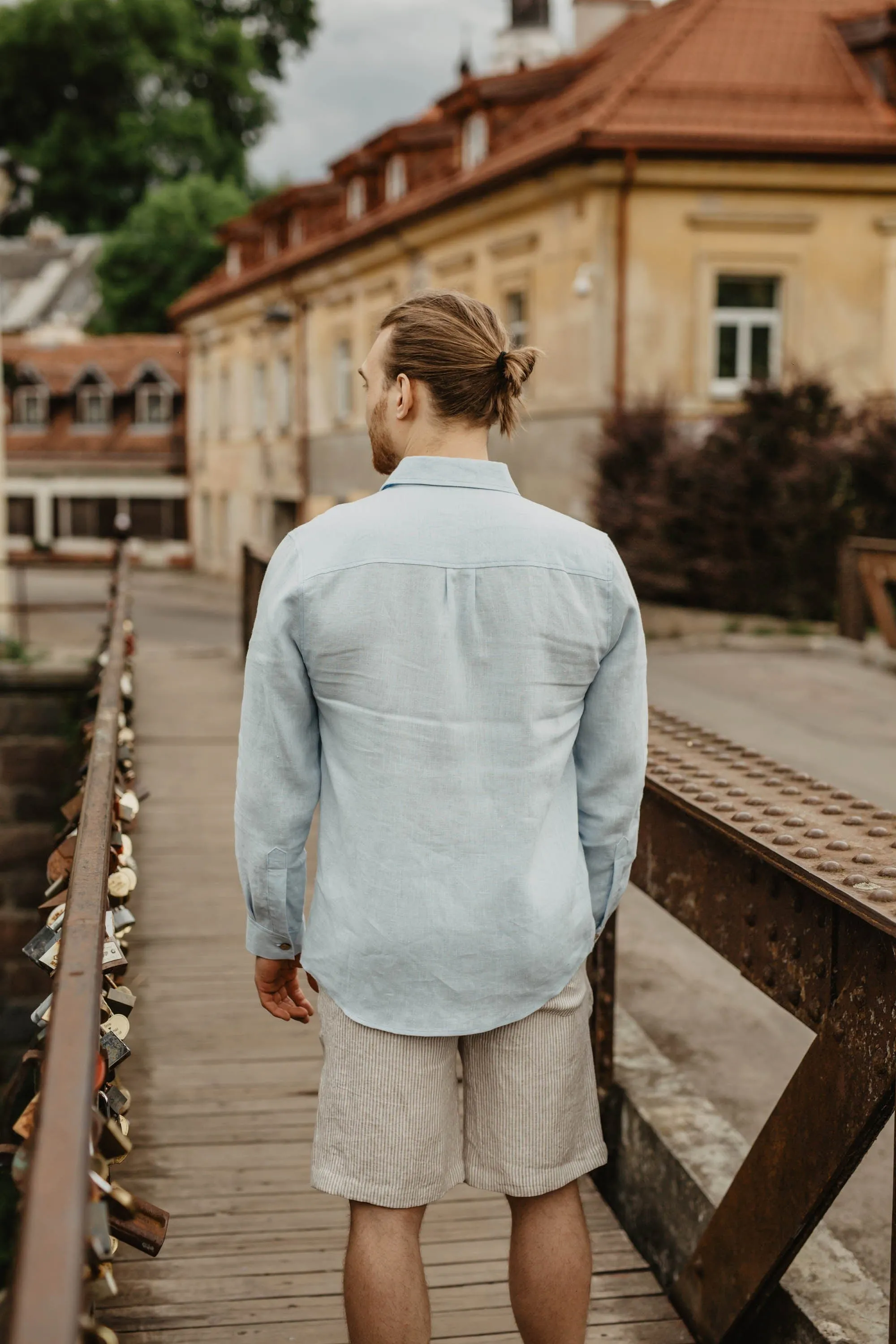 Naglis Men's Linen Long Sleeve Shirt | Multiple Colours