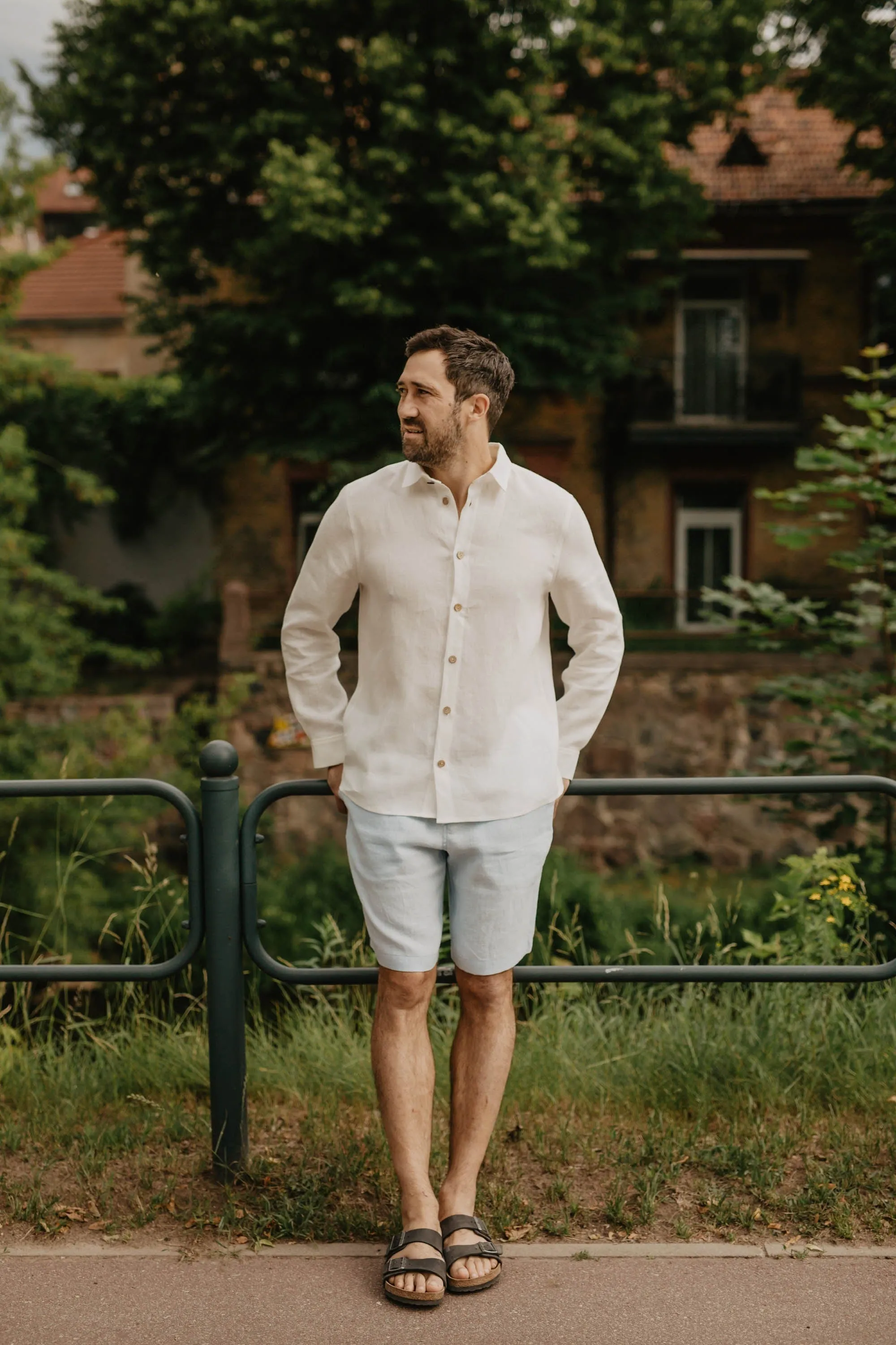 Naglis Men's Linen Long Sleeve Shirt | Multiple Colours
