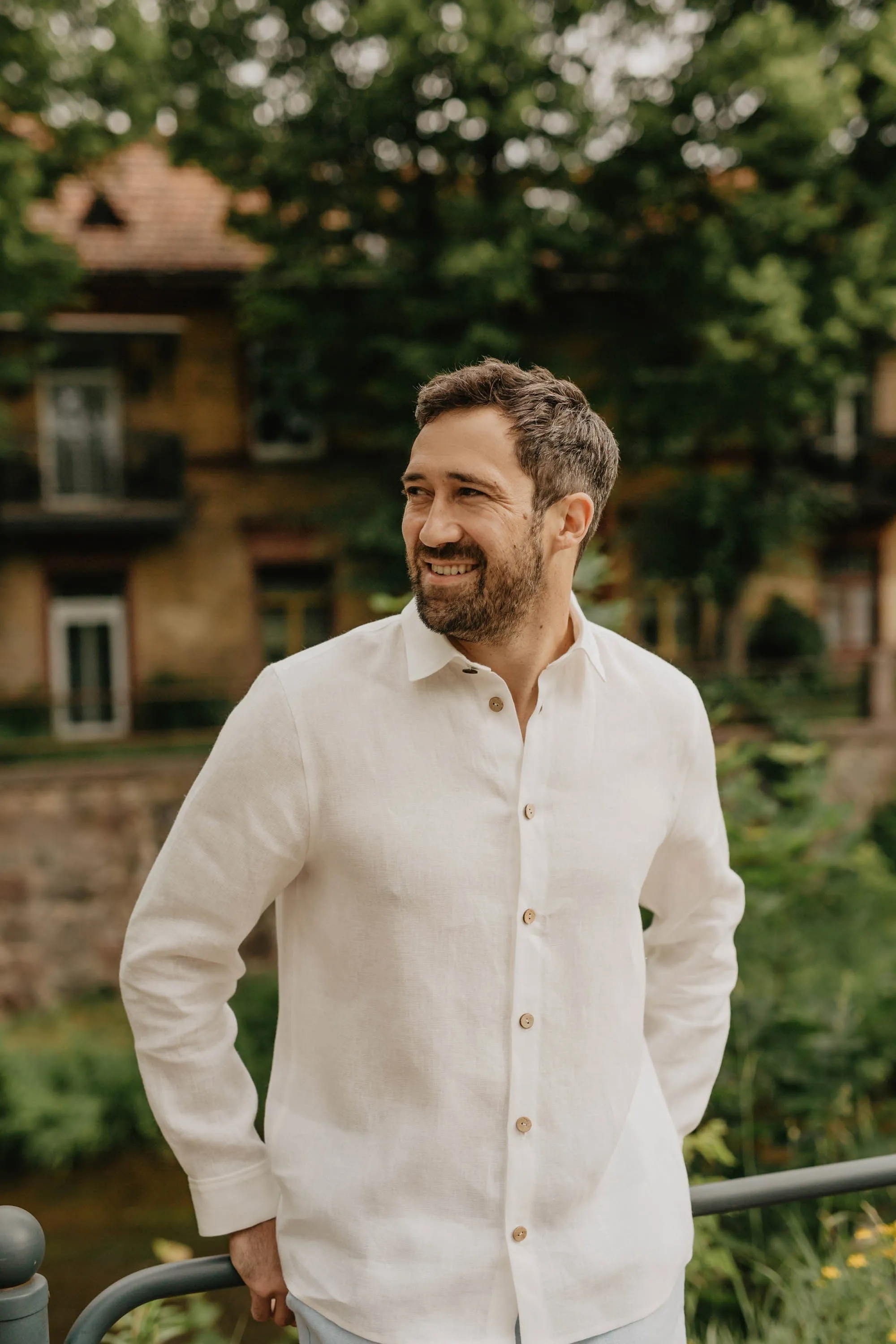 Naglis Men's Linen Long Sleeve Shirt | Multiple Colours