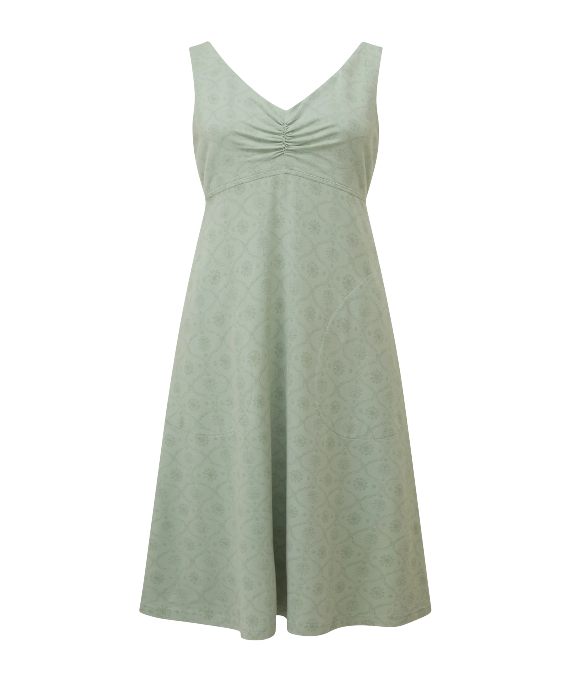 Neha Empire Dress - Celery Sublime