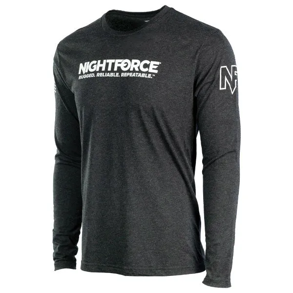 Nightforce Logoed Tri-Blend Long Sleeve T-Shirt (Unisex)
