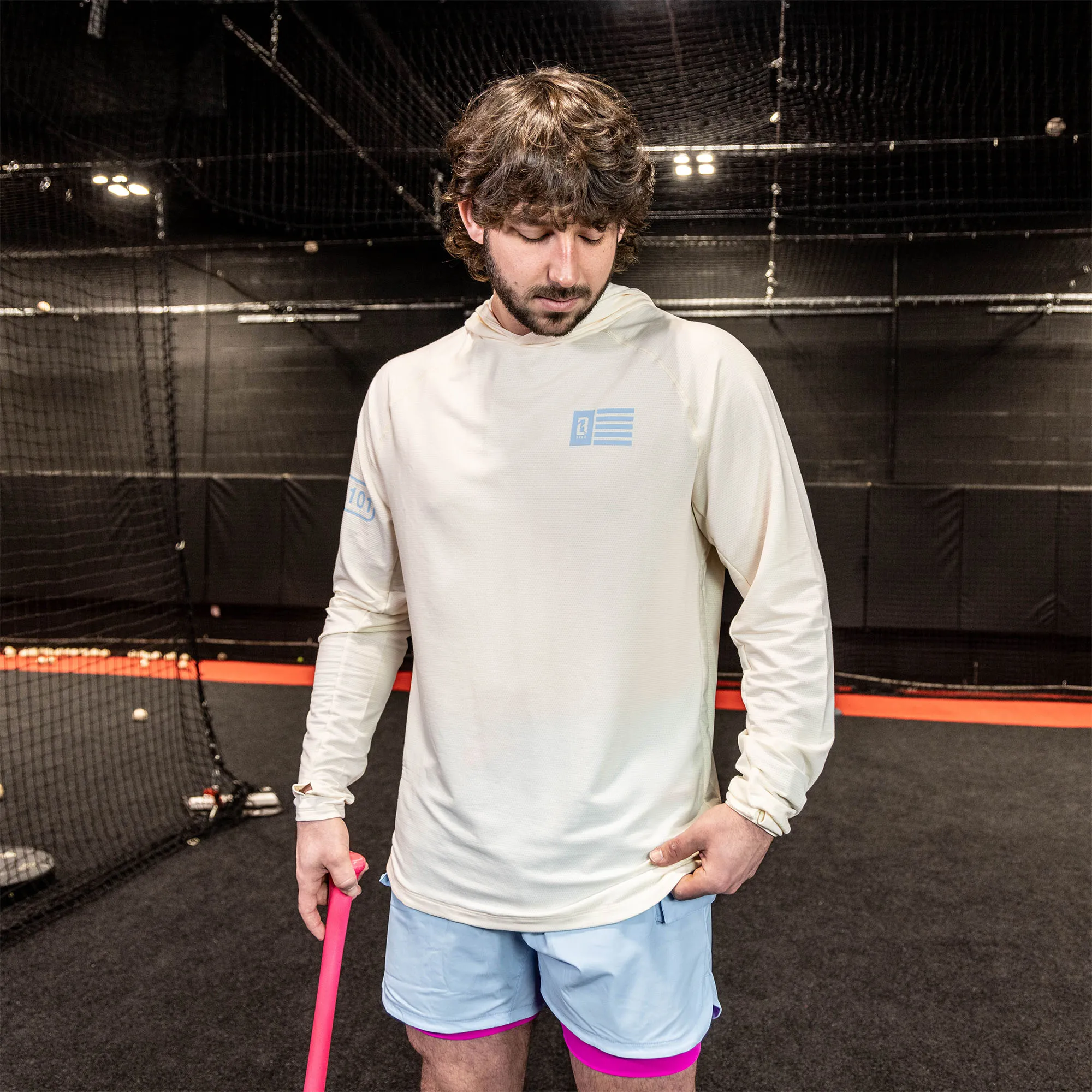 Off-Field Hoodie V2 - Bone/Light Blue