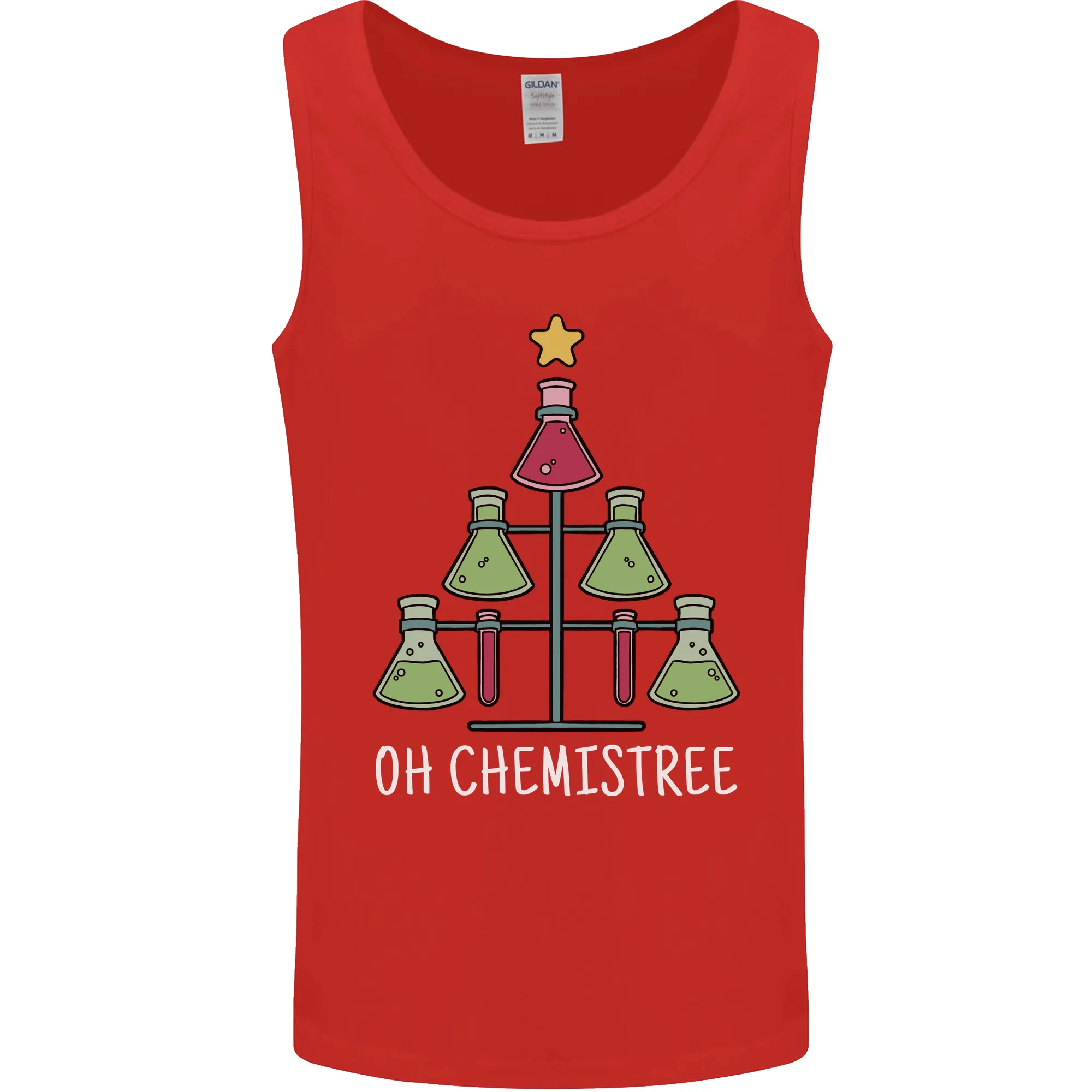 Oh Chemistry Funny Christmas Science Xmas Mens Vest Tank Top