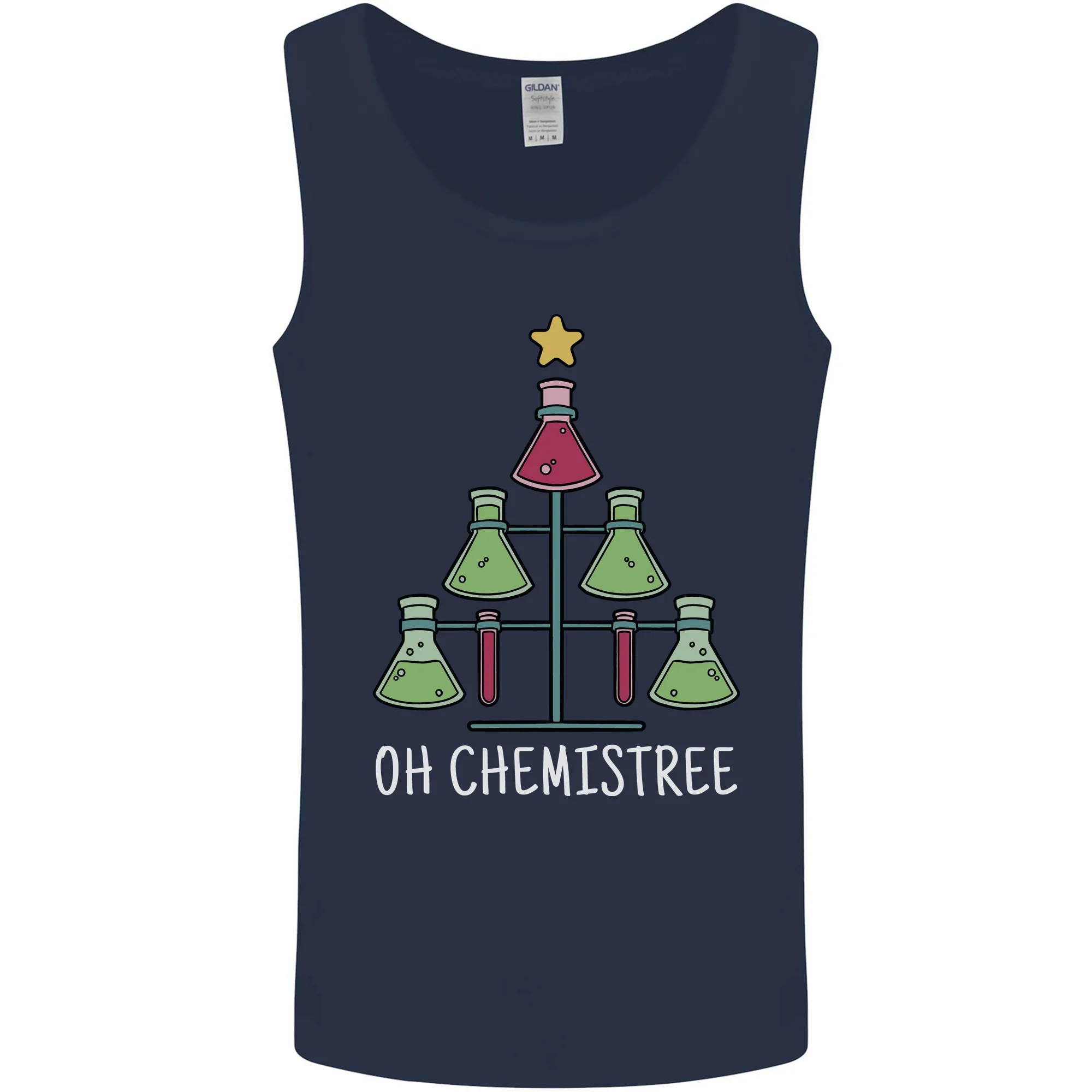 Oh Chemistry Funny Christmas Science Xmas Mens Vest Tank Top
