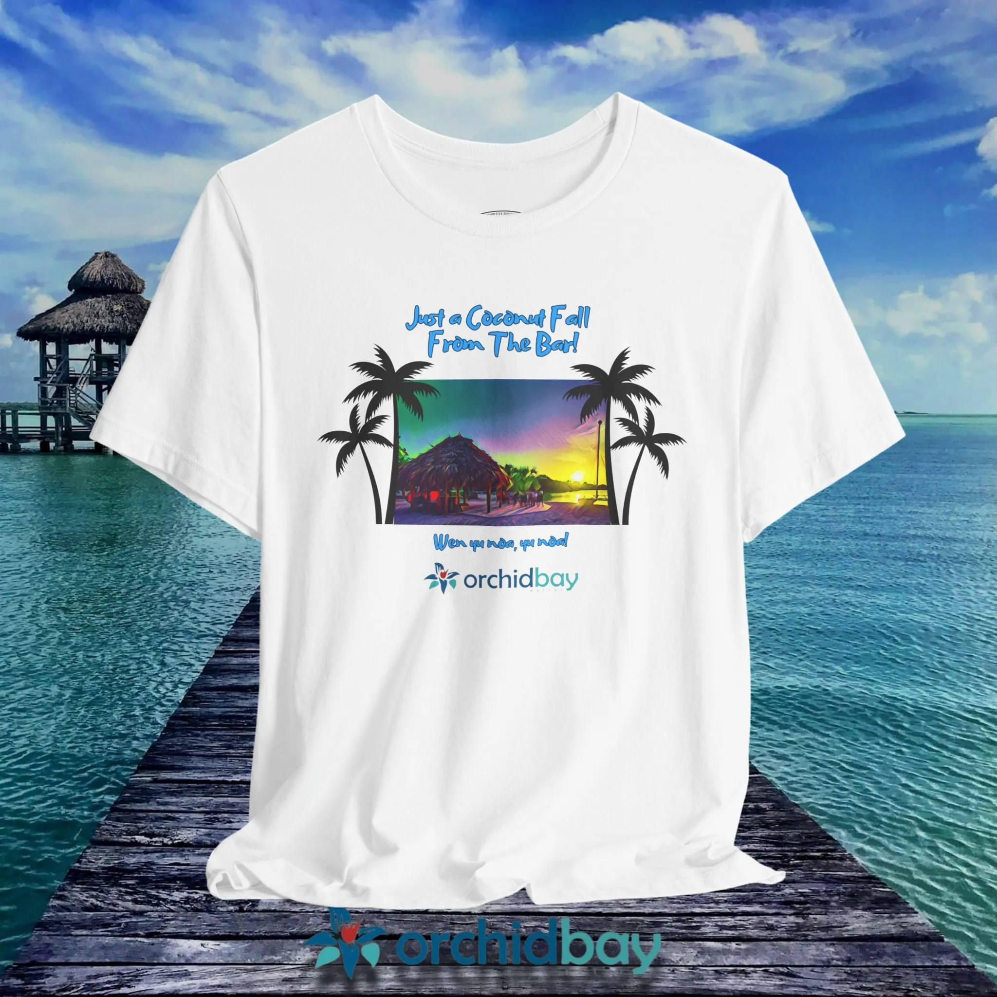 Orchid Bay | Unisex Short Sleeve Tee | A Coconut Fall | Belize