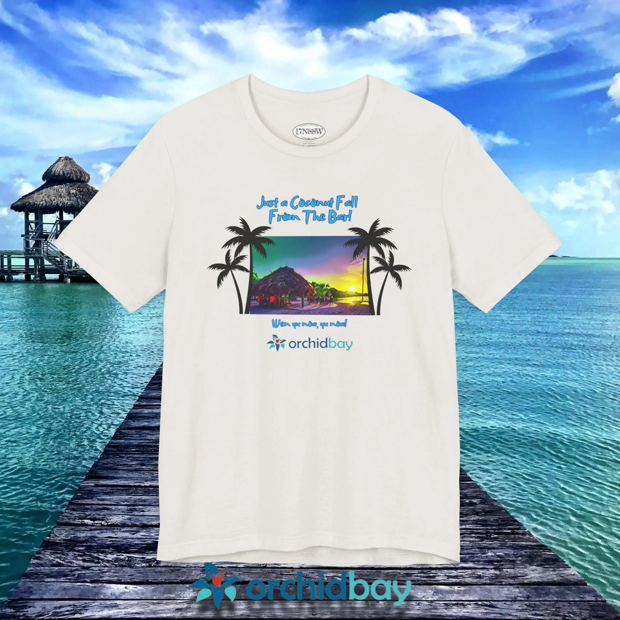 Orchid Bay | Unisex Short Sleeve Tee | A Coconut Fall | Belize
