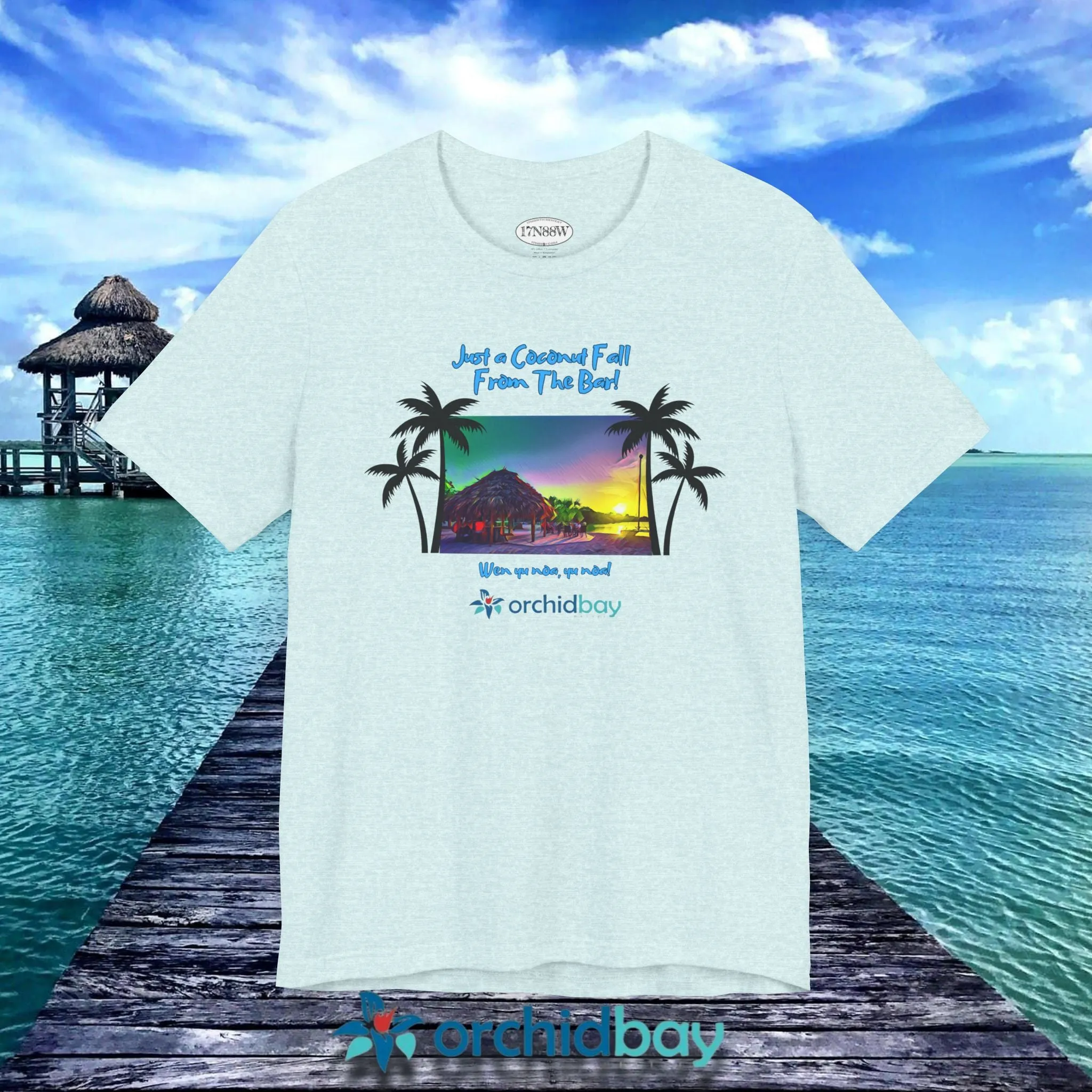 Orchid Bay | Unisex Short Sleeve Tee | A Coconut Fall | Belize