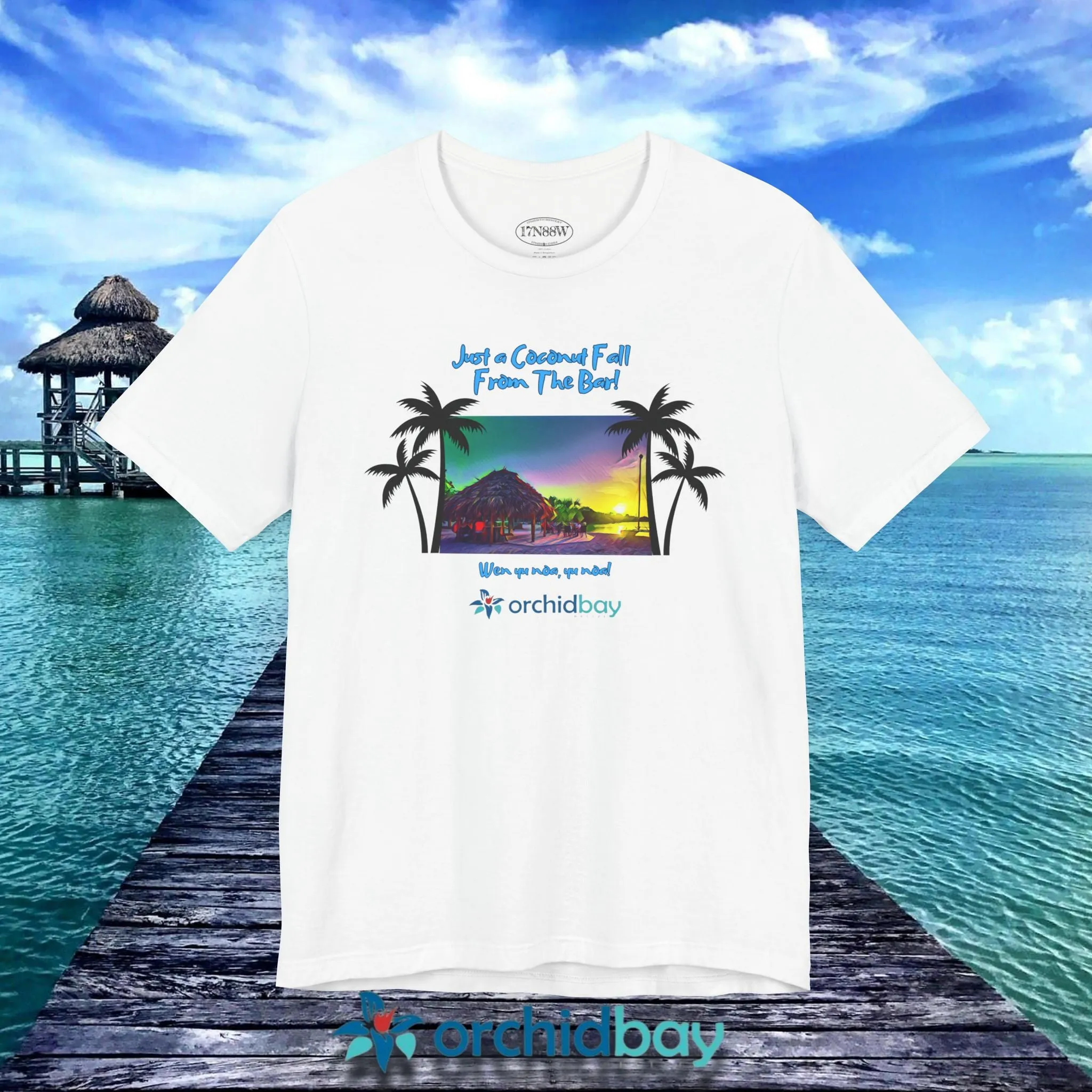 Orchid Bay | Unisex Short Sleeve Tee | A Coconut Fall | Belize