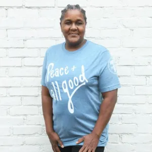 Peace   All Good T-Shirt - Slate