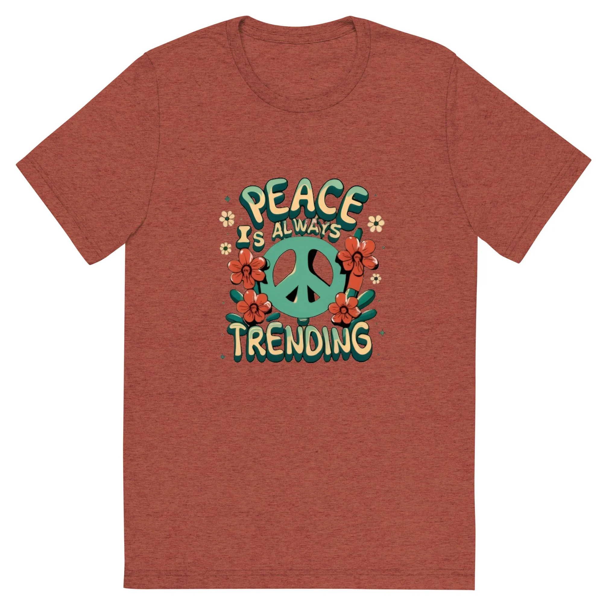 Peace is Always Trending Tri-Blend Unisex Short Sleeve T-shirt