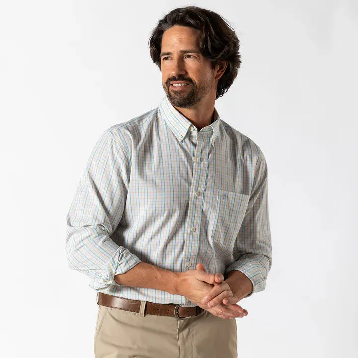 Performance Poplin Sport Shirt (Faded Peach)