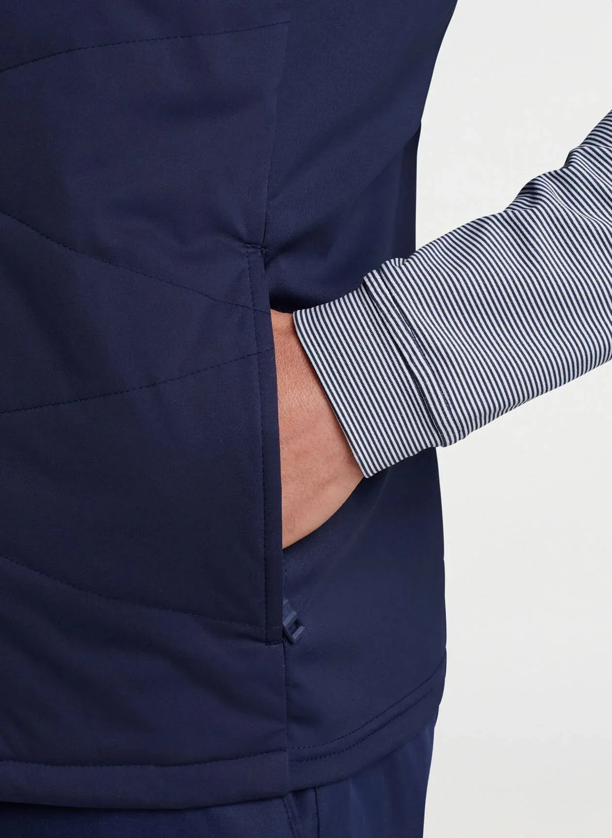 Peter Millar Mens Classis Fit Fuse Hybrid Vest - NAVY