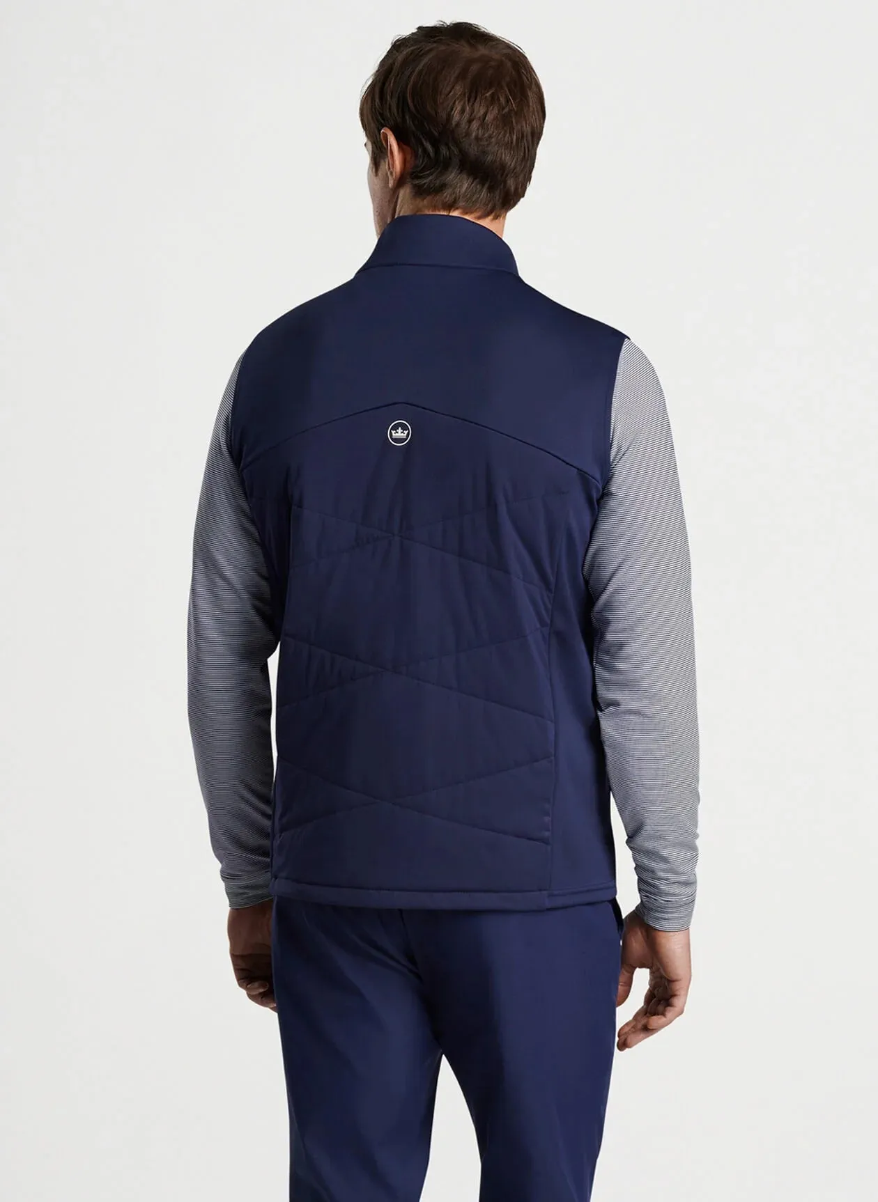Peter Millar Mens Classis Fit Fuse Hybrid Vest - NAVY