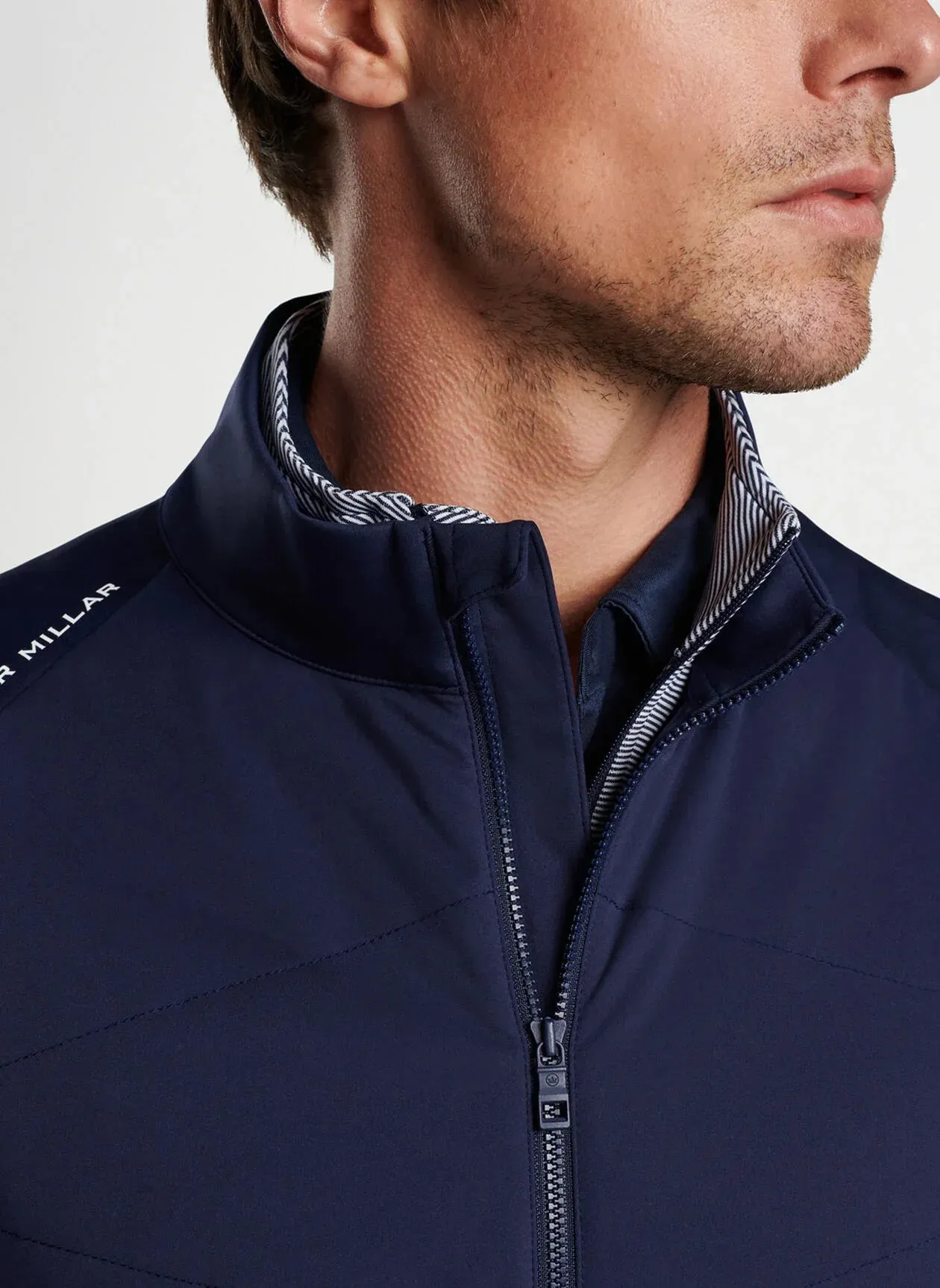 Peter Millar Mens Classis Fit Fuse Hybrid Vest - NAVY