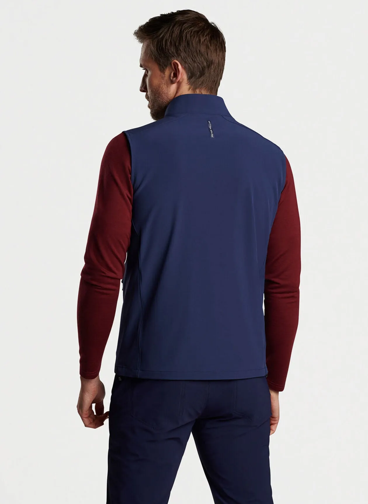 Peter Millar Mens Tailored Fit Contour Vest - NAVY