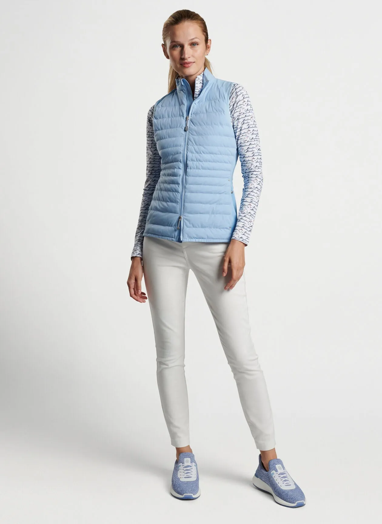 Peter Millar Womens Fuse Hybrid Vest - COTTAGE BLUE