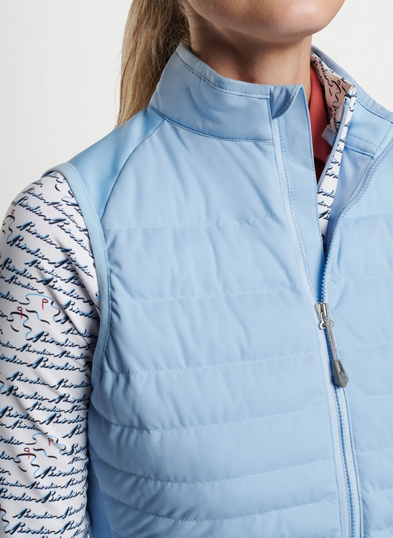 Peter Millar Womens Fuse Hybrid Vest - COTTAGE BLUE