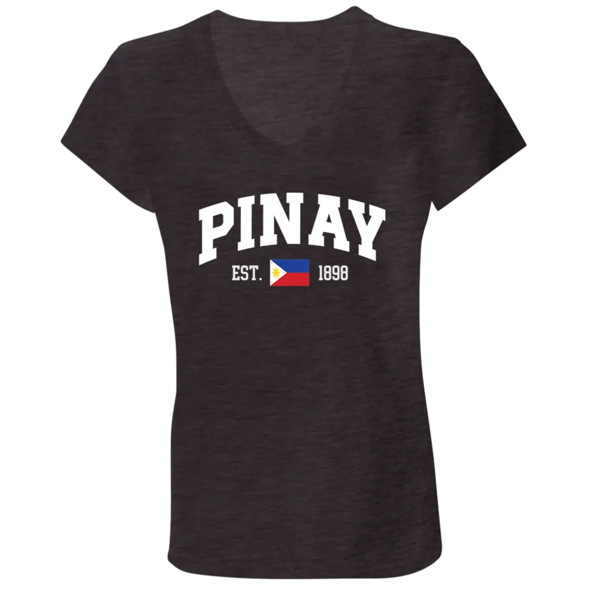 Pinay Est 1898 Ladies' Jersey V-Neck T-Shirt