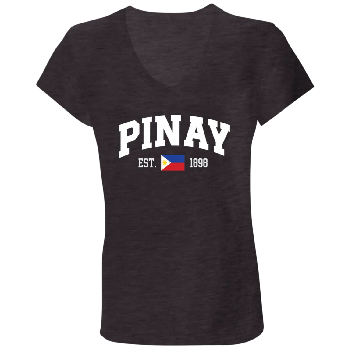 Pinay Est 1898 Ladies' Jersey V-Neck T-Shirt