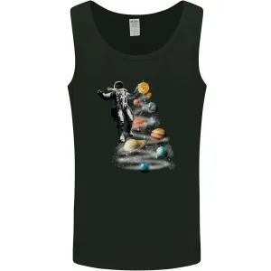 Planets Christmas Tree Space Astronaut Xmas Mens Vest Tank Top