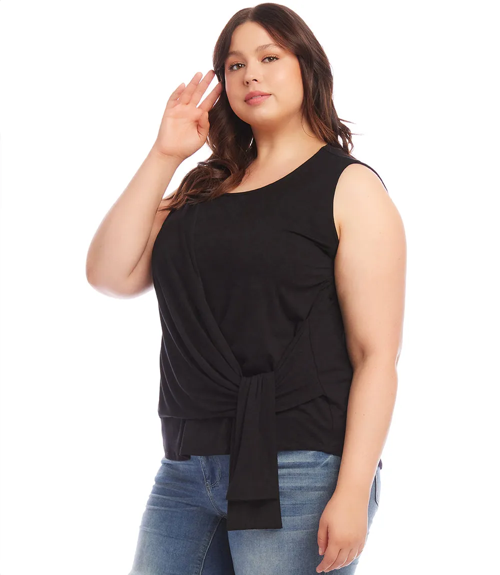 Plus Size Side Drape Top