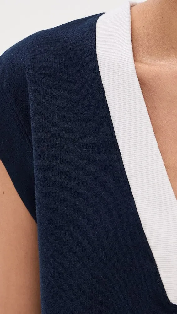 Ponte Color Block Vest