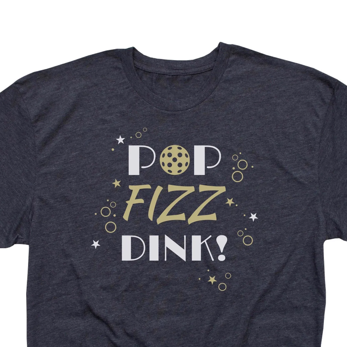 POP Fizz Dink! Men's Pickleball Celebration T-Shirt - Vintage Casual Cotton Blend