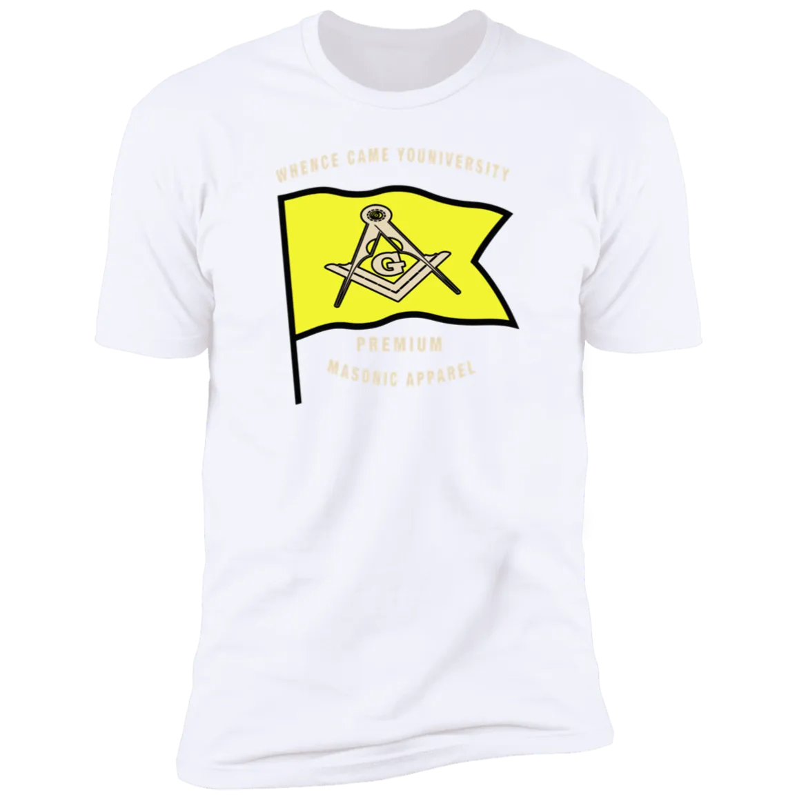 Premium Masonic Apparel Tee (yellow flag)