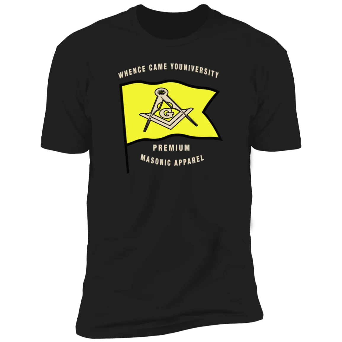 Premium Masonic Apparel Tee (yellow flag)