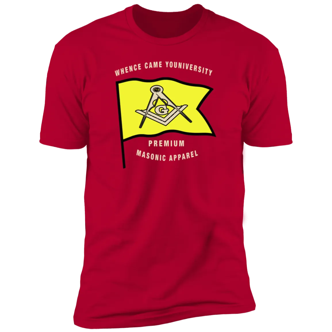 Premium Masonic Apparel Tee (yellow flag)